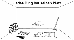 Jeds Ding hat seinen Platz